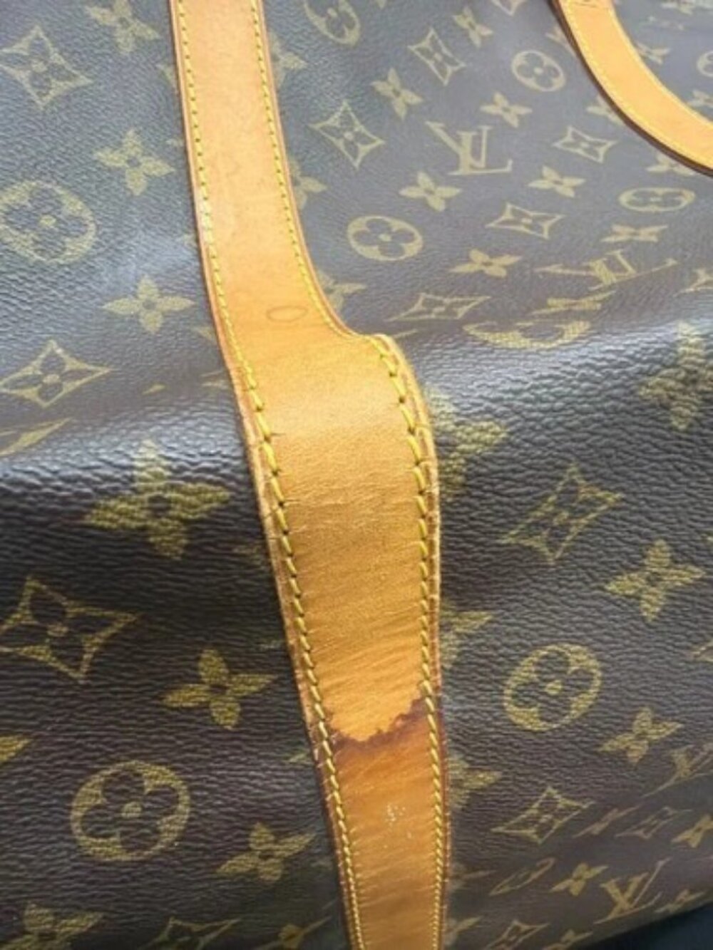 LOUIS VUITTON Keepall 60 Travel Hand Bag Monogram Leather Brown M41422 74YH945 - Picture 14 of 16